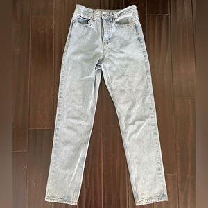 UNIF Light Wash Straight Denim Jeans Size 25